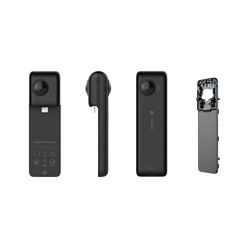 Insta360 Nano S 4K 360 VR видео панорамная камера 20 Мп фото для iphone X XS XR 7 8 6 серии|Видеокамеры