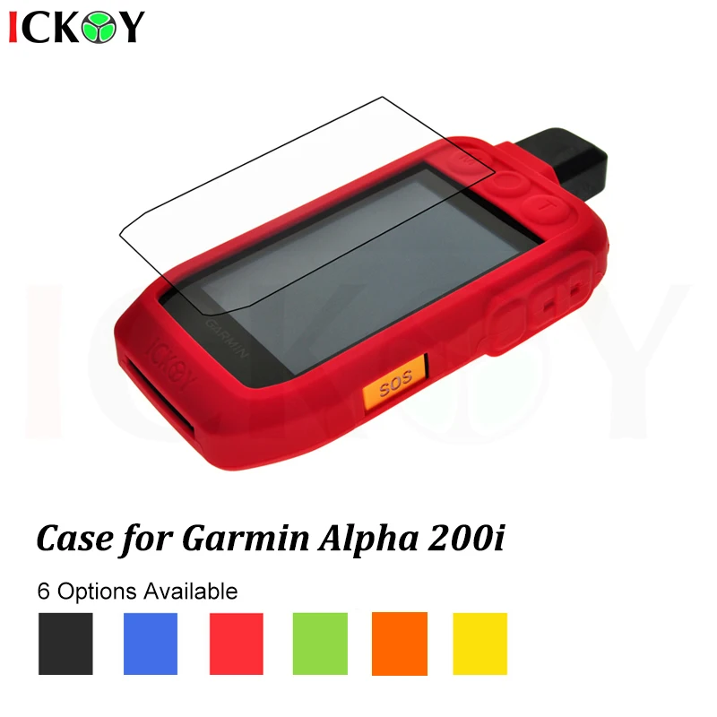 

Protect Silicon Case + Screen Protector Shield Film for Handheld GPS Garmin Alpha 200i 300i 300 Alpha200i Alpha300i Accessories