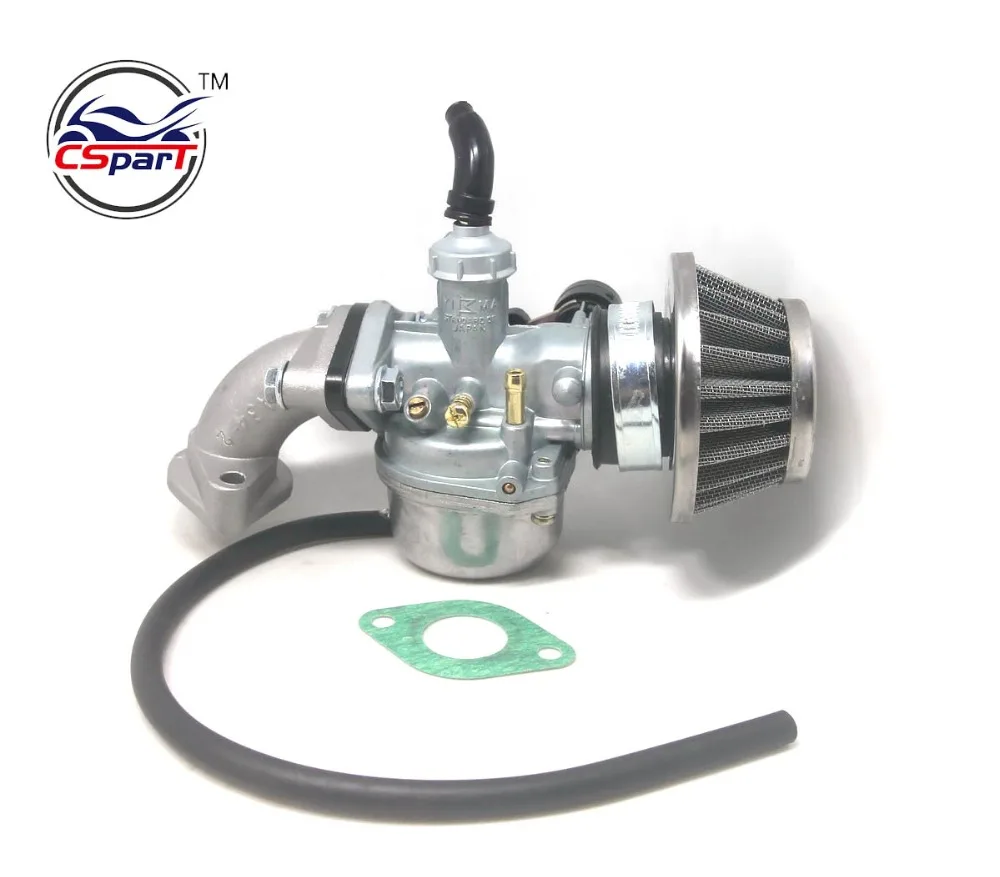 PZ19 19mm Hand Choke Carburetor Carb Intake Pipe Air Filter Fuel Filter 50cc 70cc 90cc 110cc 125cc Quad ATV Taotao Sunl newoke