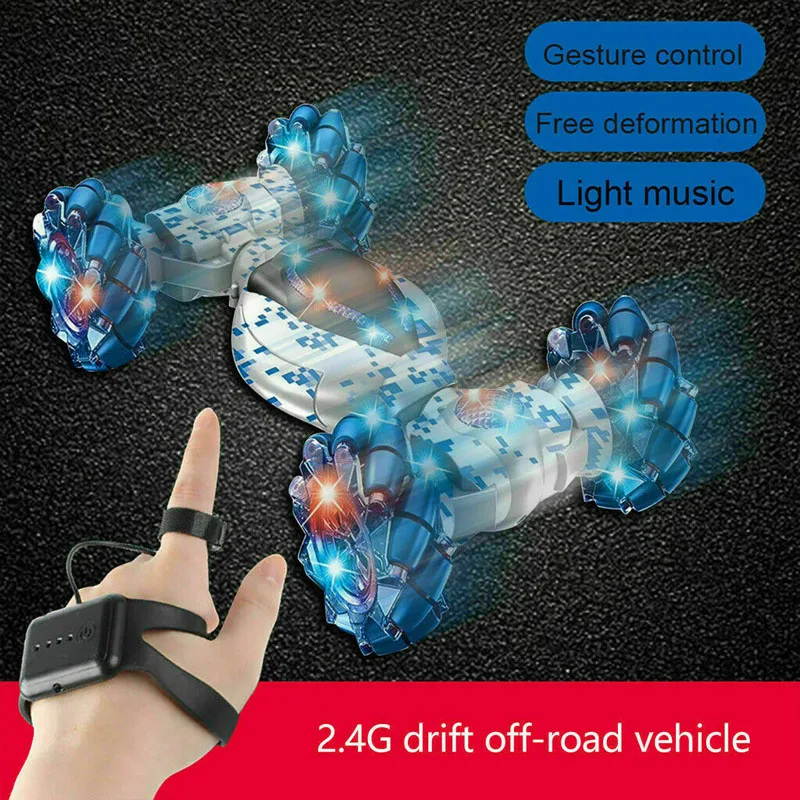 

1:12 Romote Contrl Gesture Sensing Twisting Car 4WD RC Car Stunt Gesture Induction Off-Road Vehicle Light Dancing Electric Car