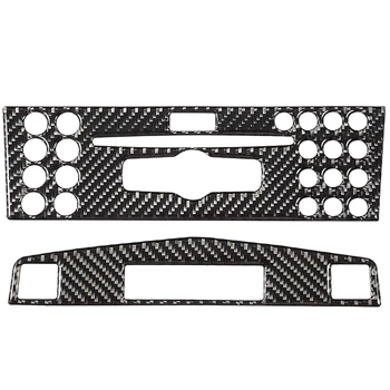

Center Console Panel Trim,Carbon Fiber Center Console Navigation Panel Fit for Mercedes Benz C Class W204 2005-2012