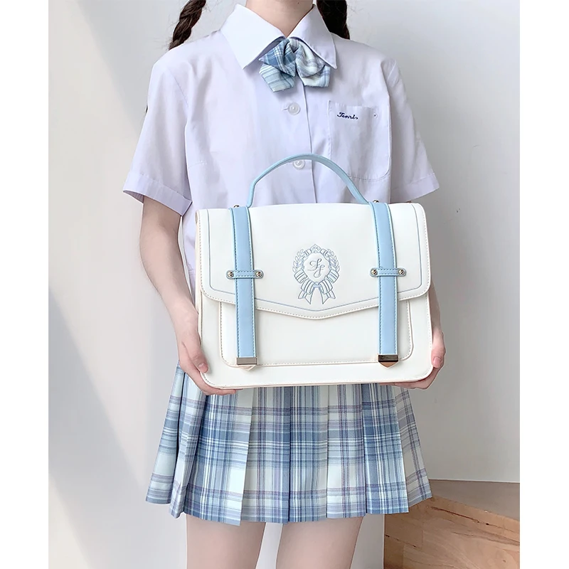 Estilo Japonés Lolita JK Mochila Niña Estudiantes Escuela Bolsos De Hombro De Cuero Artificial Maletín Bolsa De Mensajero AliExpress Y | nadlan-mevorah.co.il