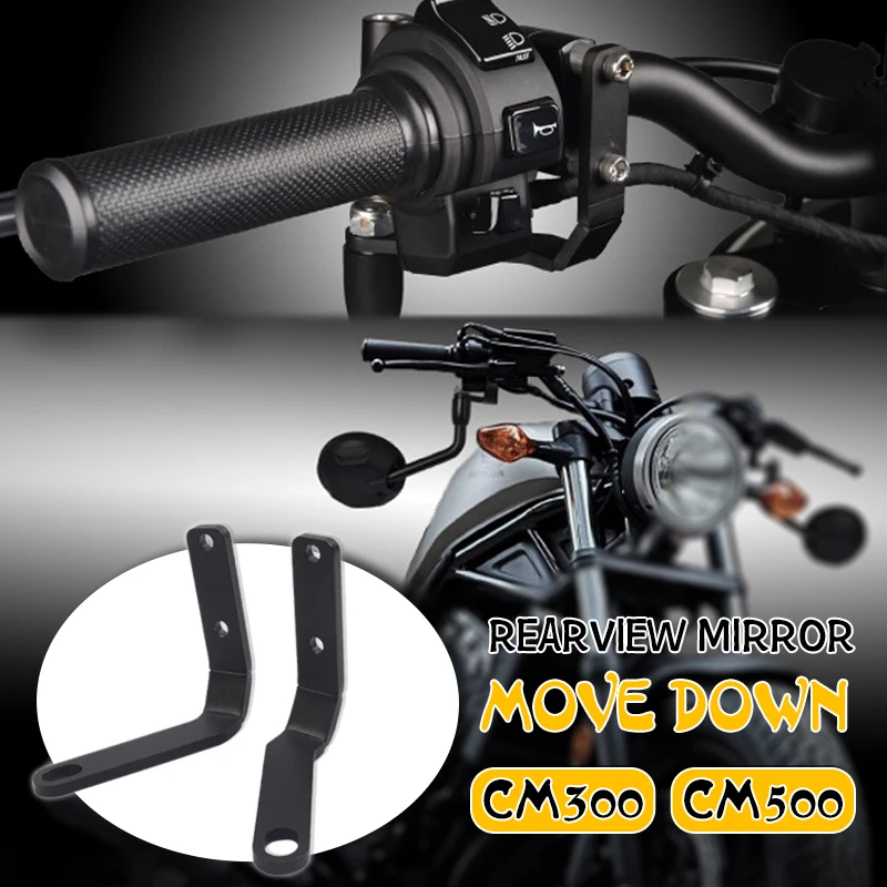

Для мотоциклетного руля HONDA CM500 см Rebel 500 300 2020 2021 2022 2023 кронштейн для бокового зеркала заднего вида