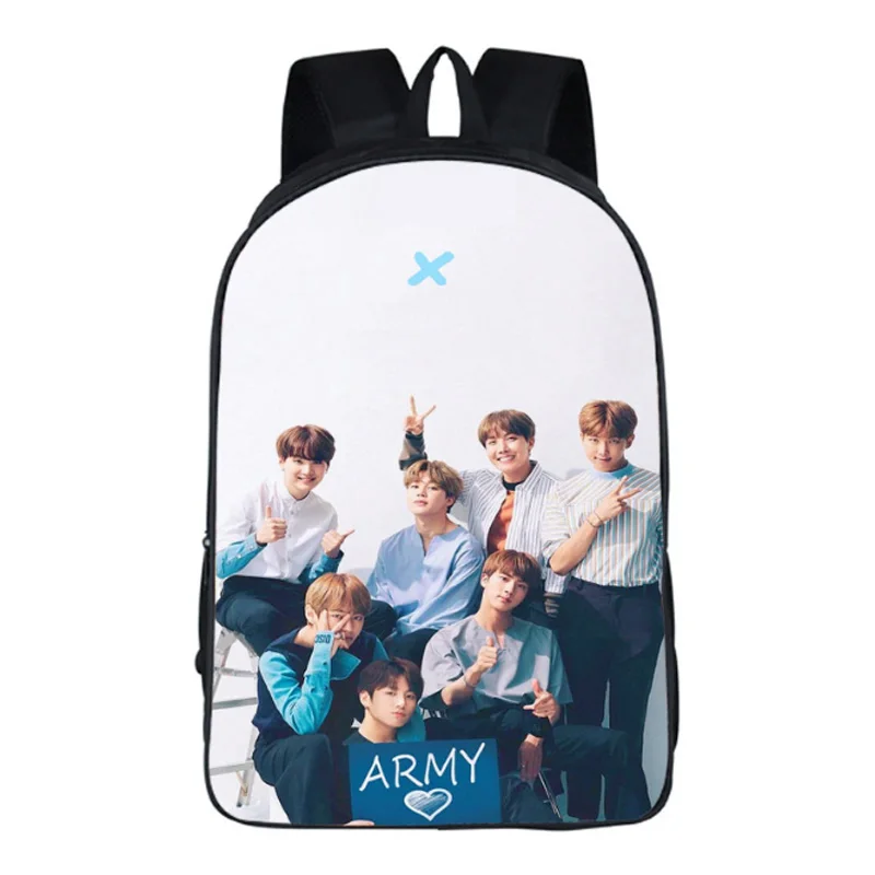 Сумка для девочек-подростков, школьный рюкзак, корейский рюкзак mochilas bangtan, портфель для мальчика, Большой рюкзак - Цвет: shoulder bookbag