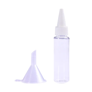 

20pcs 30ml Portable Small Plastic Empty Spray Bottle Refillable Bottles Clear Pointed Cap Plastic Bottles With 2pcs Funnels