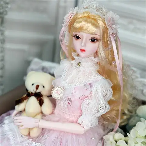 62 см BJD кукла 1/3 шарнир тела ручная роспись набор для макияжа с одеждой обувь ювелирные изделия и Подарочная коробка SD куклы высокого качества игрушка - Цвет: Official configurati