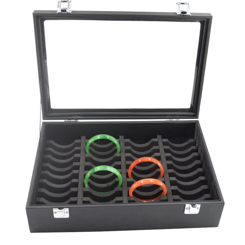 

New 40Pcs Jewelry Display Boxes Bracelet Holder Ornament Rack Showcase Watch Display Stand Jewelry Organizer Storage Black
