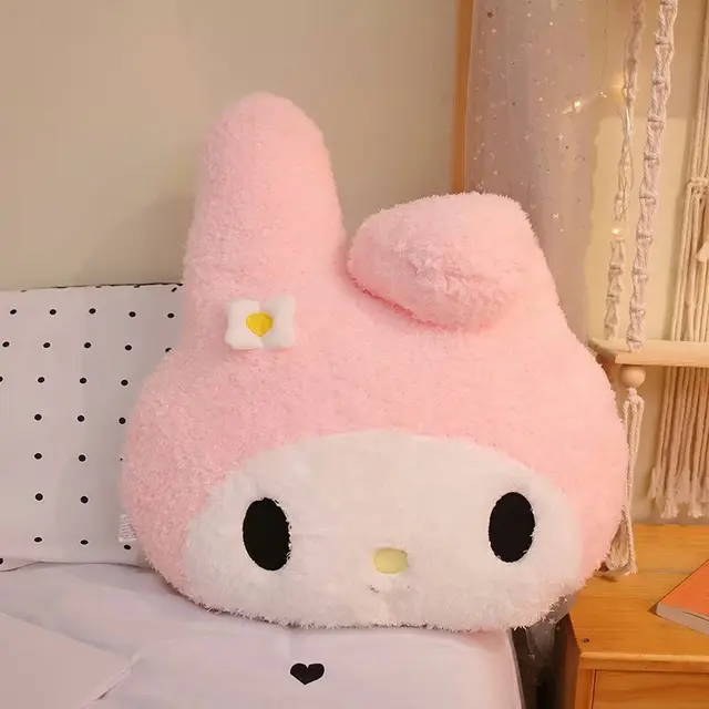 Cartoon anime kawaii my melody decoration pillow soft plush toy cute room decoration living room sofa cushion exquisite gift