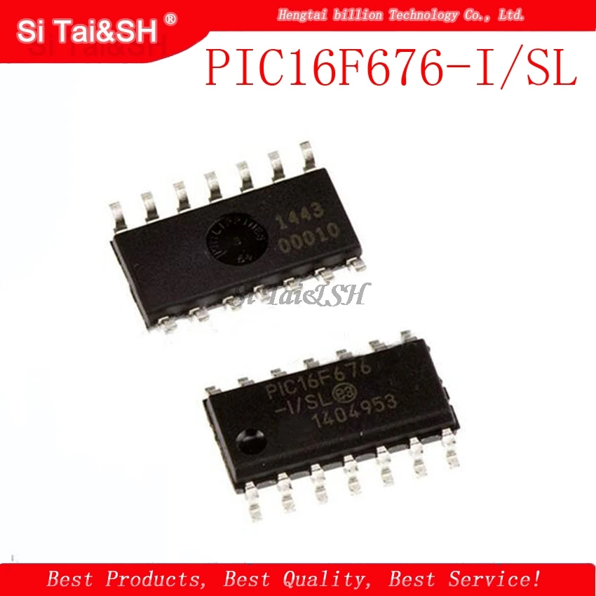 2 шт./лот PIC16F676 PIC16F676-I/SL SOP14 | Электронные компоненты и принадлежности