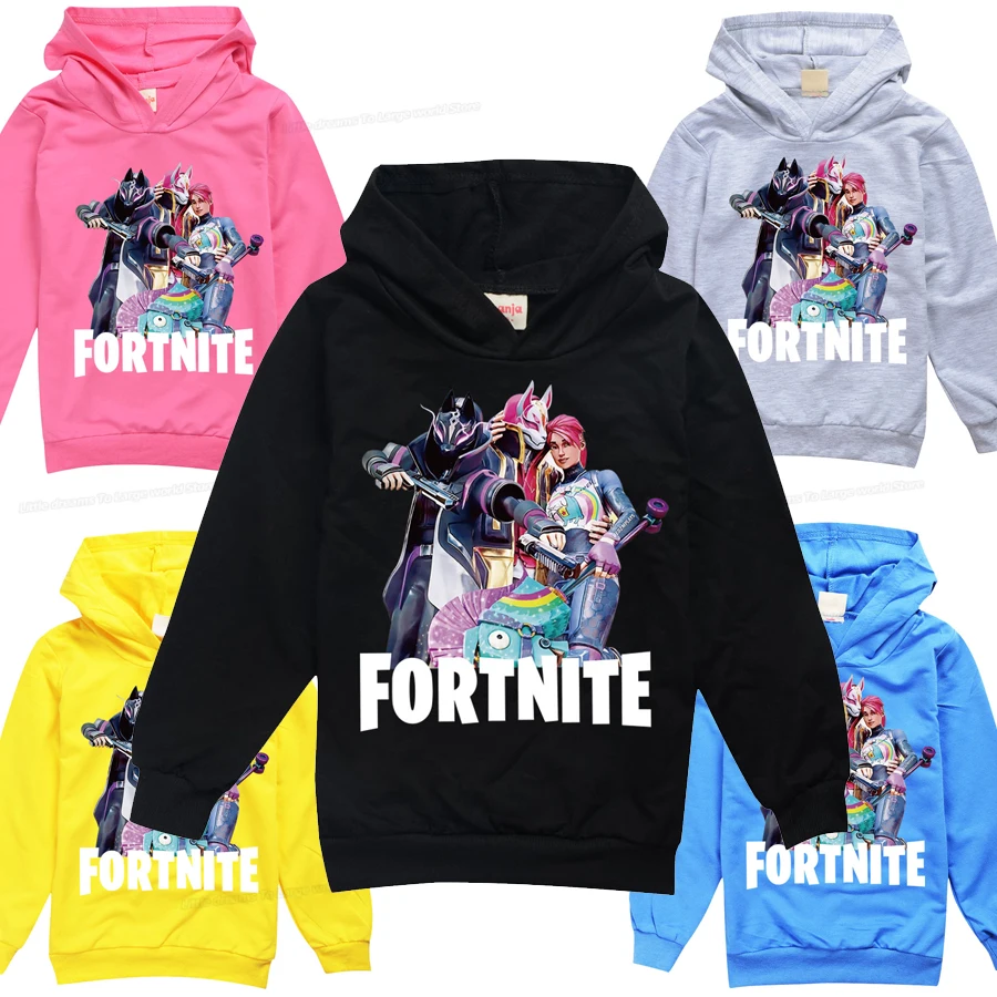 Детская одежда Fortnites толстовка с капюшоном в уличном стиле 3d рисунком из игры