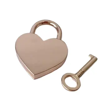 

Heart-shaped Lock Scenic Wishing Accessories DIY Decoration Wedding Decoration Zinc Alloy Medium Color Keyed Alike Lacquered