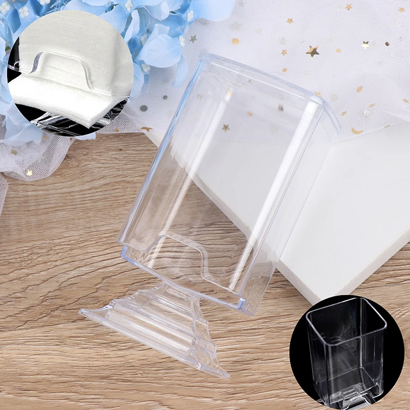 Makeup Cotton Pad Box Nail Art Remover Paper Wipe Holder Container Storage Case Transparent make up nail styling tools