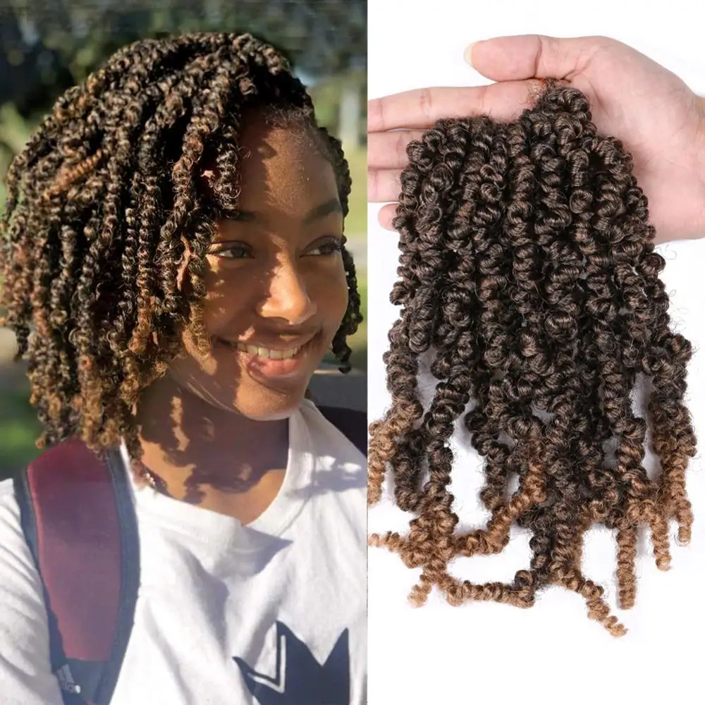  Passion Twist Crochet Hair 10 Inch Pre-twisted