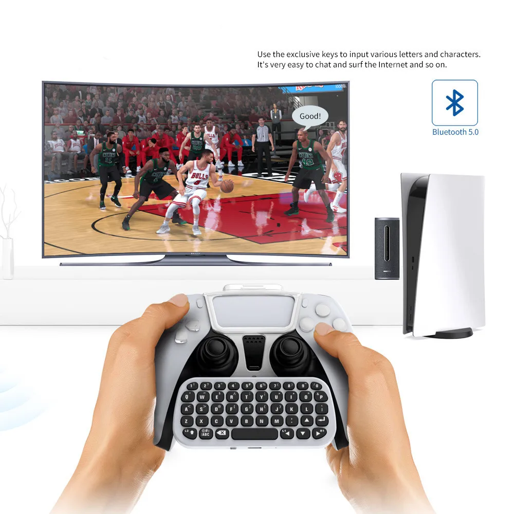 Wireless Keyboard For PS5 Controller Bluetooth-com External Chat Voice Bluetooth Playstation 5 Game Access | Электроника