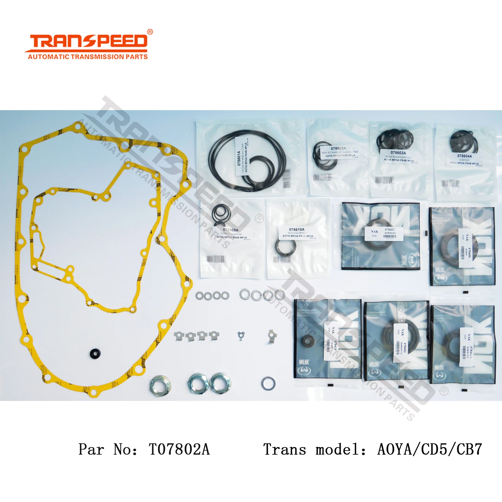 Фото TRANSPEED AOYA/MPOA/MPWA/MPXA/PX4B/APXA/A6VA/BOYA/MP1A/MPJA/CD5/CB7 набор для перестройки передач Transpeed T07800A №2