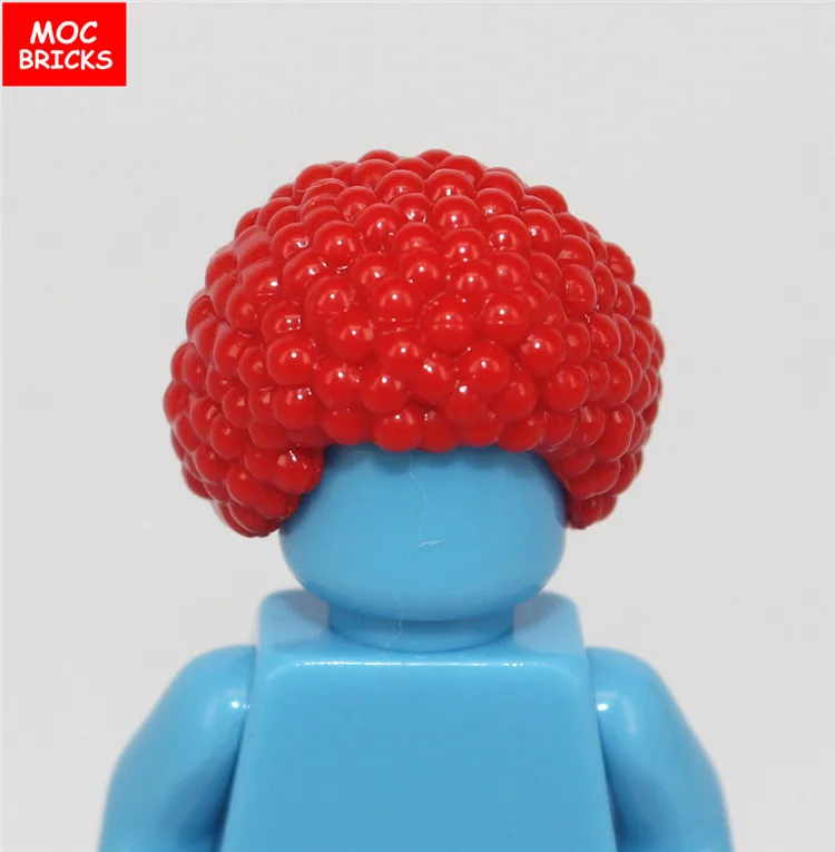 1019A 10 шт./партия, MOC мужские волосы, черные короткие волосы, коричневые длинные волосы, модель, фигурка, игрушка для детей, развивающие строительные блоки, собранные игрушки - Цвет: 1019A