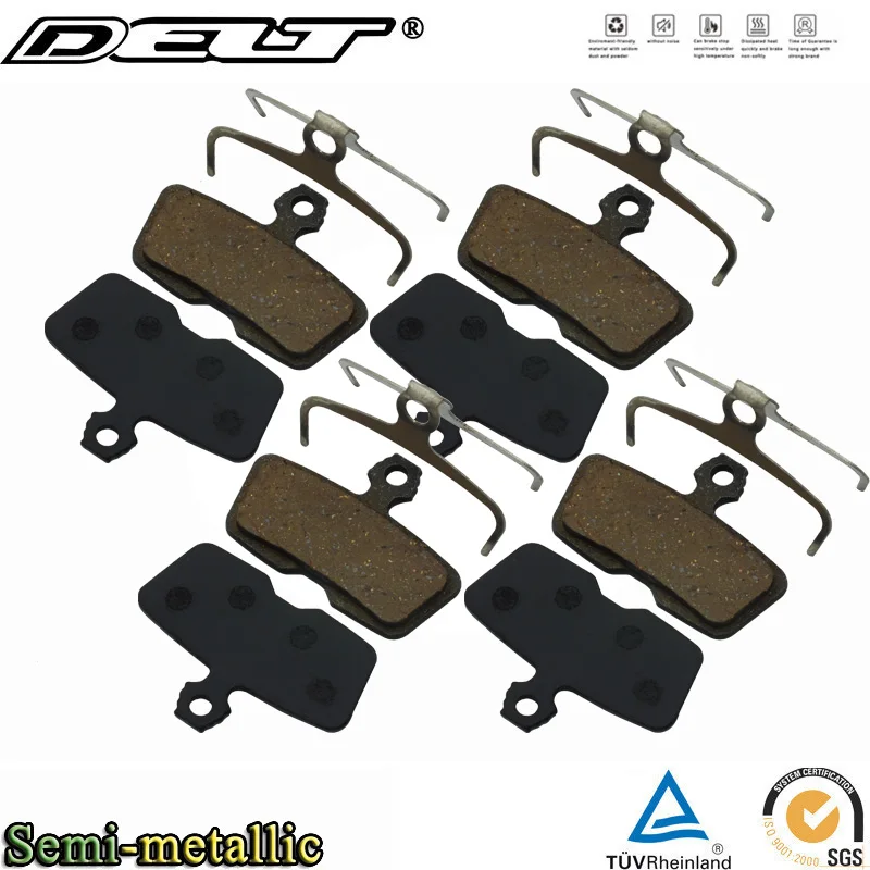 Колодка дискового тормоза для горного велосипеда 4 пары полуметаллические