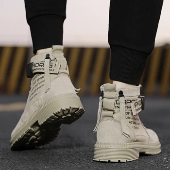 

Winter shoes men High canvas shoes men Men's winter boots Martin boots casual boots comfortable shoes men's casual shoes