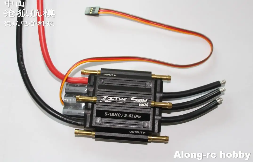 ZTW уплотнение SBEC 90A 130A 200A 300A Водонепроницаемый бесщеточный ESC для лодки с водяным