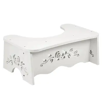 

White Squatting Toilet Stool Bathroom Squat Toilet Stool 7 inch