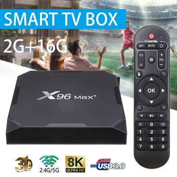 

New Arrival 1 Set Android 9.0 TV Box X96 Max Plus Amlogic S905x3 4K Smart Media Player 2GB+16GB X96Max Plus Set top Box