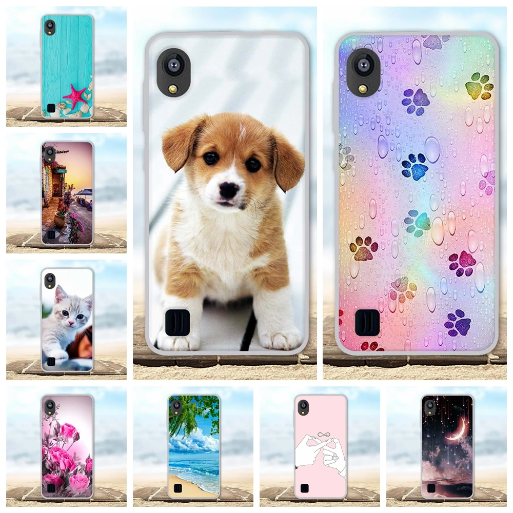 For ZTE Blade A3 A5 A7 2019 Case Silicone V10 Vita Cover Floral Pattern L8 Bag | Мобильные телефоны и аксессуары