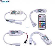 Magic Home Беспроводной Wi-Fi контроллер, RGB/RGBW IR RF светодиодный контроллер для WS2811 WS2812B Пиксельная Светодиодная лента DC5V 12 в 24 В