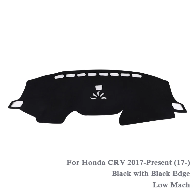 17-20 Black L-M LHD Автомобильный Стайлинг приборной панели Избегайте Light Pad Инструмент крышка платформы коврик Роза для Honda CRV 2012-Настоящее LHD и RHD Анти-пыль коврики - Название цвета: 17-20 Black L-M LHD