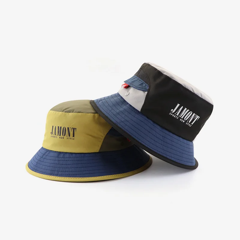 

Summer Bucket Hat for Men Women Outdoor Sport Quick-dry Cap Contrast Color