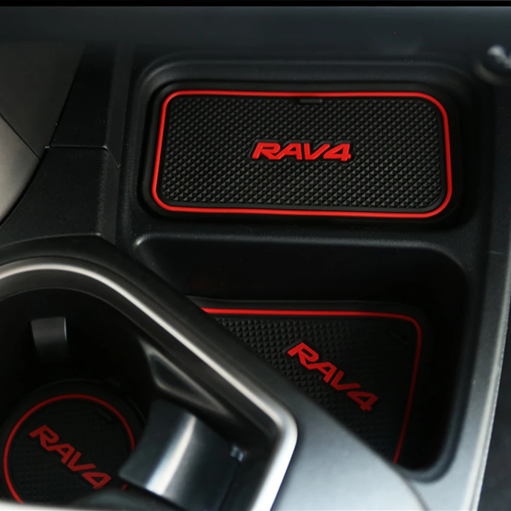 Для 2013 Toyota RAV4 40 XA40 автомобильный паз ворота Слот подлокотник хранения резиновый нескользящий коврик для чашки