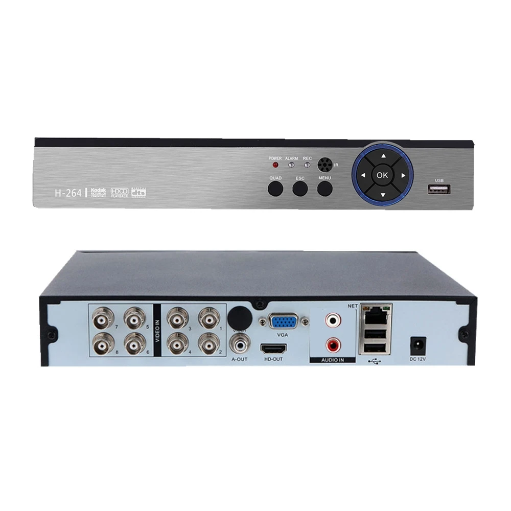 AHD DVR 4CH 8CH 5MP XMEye APP ONVIF 5 в 1 гибридная камера видеорегистратор NVR для аналоговой