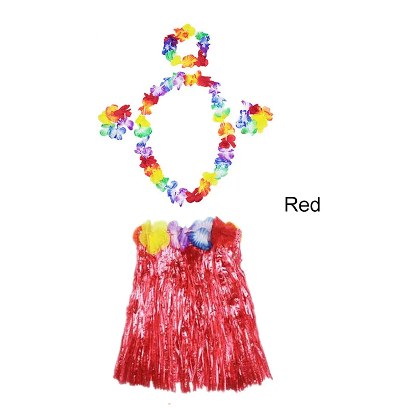 Красный Детские юбки; стильная креативная юбка для детей; юбка-хула из пластика для девочек; травяной костюм; юбка; юбки для танцев - Цвет: Красный