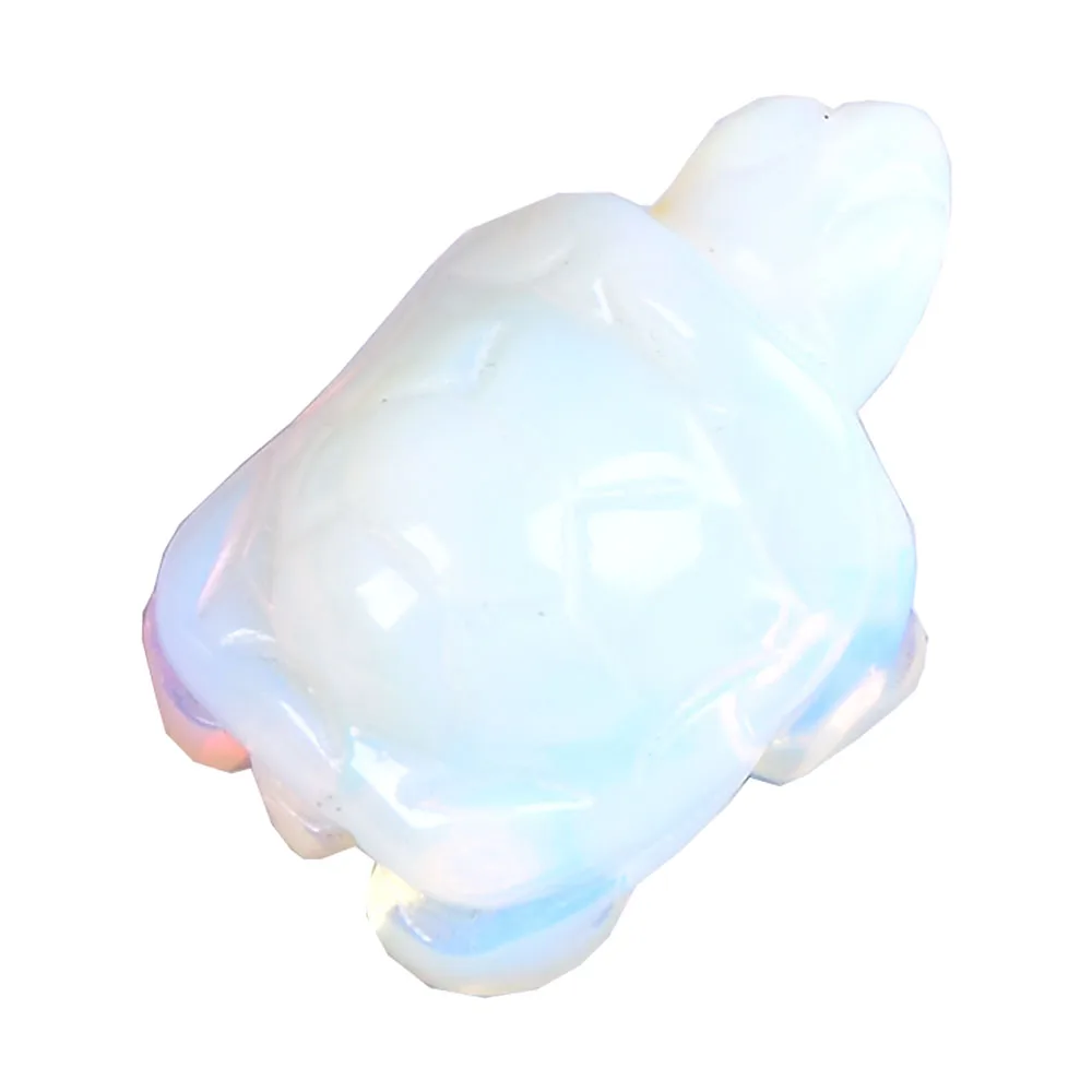 Opal 1 шт., натуральный кристалл, розовый кварц, черепаха, аметист, опал, животные, исцеляющий камень, домашний декор, рыбный бак, ремесла, маленькое украшение - Цвет: Opal
