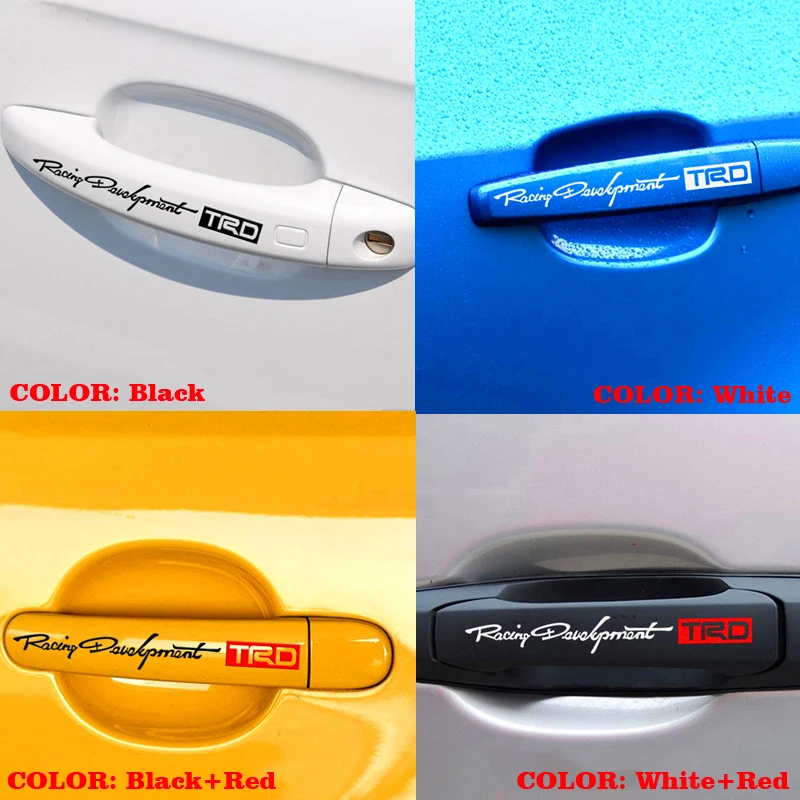

2PCS Car Racing Development Sticker Decals KK Vinyl Car Accessories for Toyota Racing Development