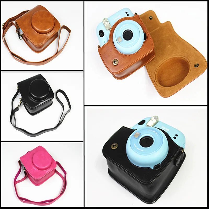 Чехол из искусственной кожи для Fuji Fujifilm Instax Mini 11 MINI11 чехол с ремешком цифровой
