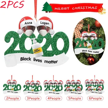 

2020 Adornos Navideños Tree Christmas Navidad Personalized Survived Family Of Ornament Christmas Holiday Decorations
