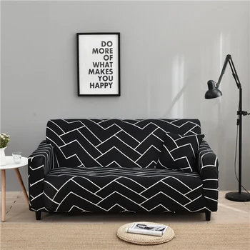 

High Elastic Stretch Sofa Cover Geometric Printing Home Decor Couch Protective Cover Soft Comfortable Slipcover for 1/2/3/4 Seat