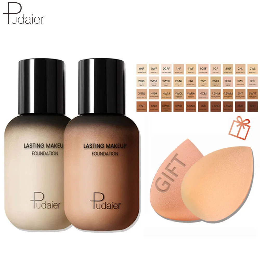 

Pudaier Face Foundation Makeup Liquid Foundation Cream Matte Foundation Base Face Concealer Cosmetic Dropshipping Makeup
