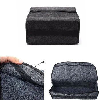 

Holder Car Storage bag Interior Trunk Organizer Box Wool Felt 30*16*29cm 1pc
