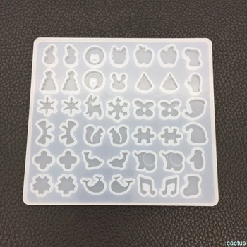 

DIY Silicone Ear Stud Earring Mold Jewelry Pendant Epoxy Resin Casting Mould Making Tool Craft Decorative