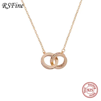 

925 Sterling Silver double necklace choker female design ins simple full diamond Singapore chomel Fine jewelry For women