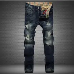 Мужские джинсы с потертостями, лоскутные, длинные, джинсовые, хлопковые, на молнии, средние, обычные, средней плотности, мягкие, прямые штаны