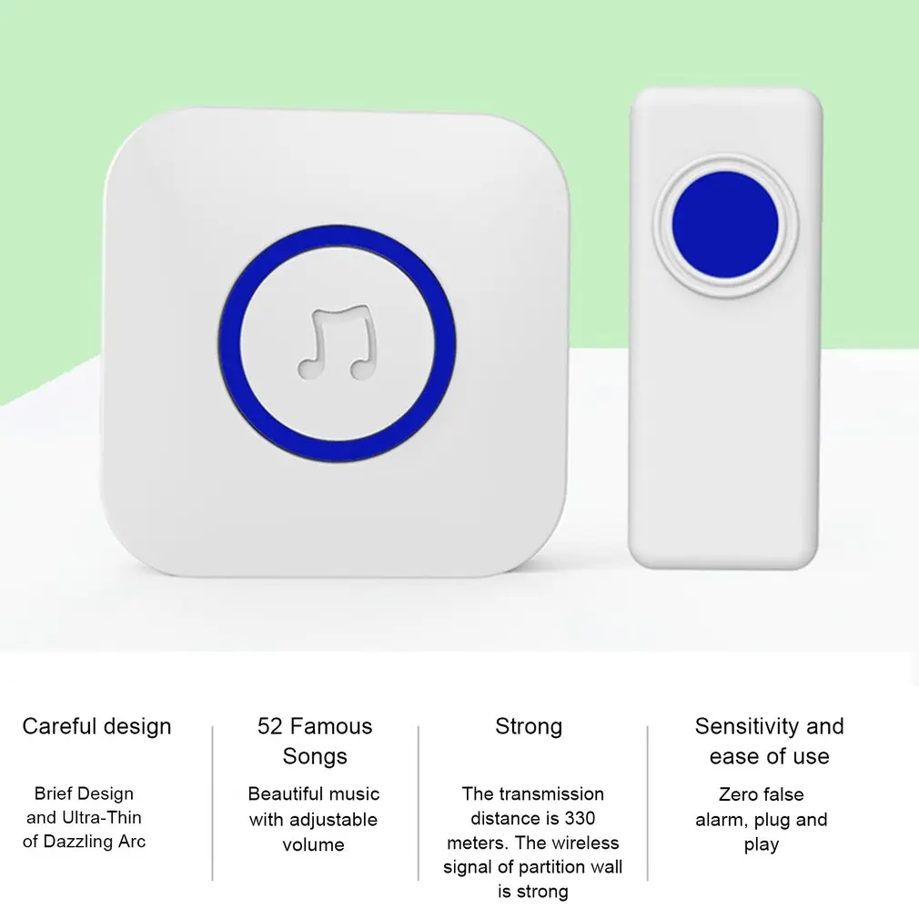 

Waterproof Doorbell Wireless Doorbell Remote Control Remote Wall Doorbell Call
