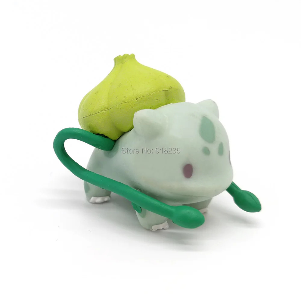 10/лот 5 Стили Пикачу Eevee Charmander Squirtle Bulbasaur 4 см ПВХ Фигурки для детей игрушки