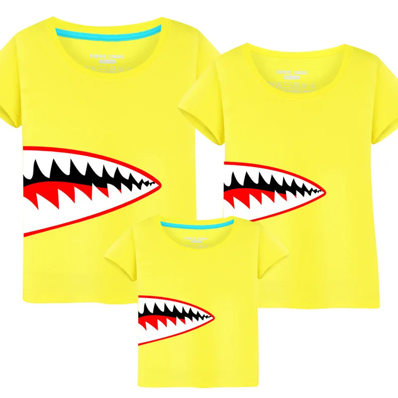 Футболка Shark одежда для папы мамы сына дочери мама и я|Сочетающаяся семьи| |