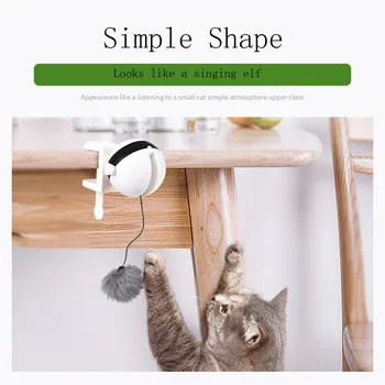 

Funny Cat Teaser Toy Yo-Yo Lifting Ball Electric Flutter Rotating Interactive Puzzle ABS Pet Cat Toy drop Shipping 2020 new