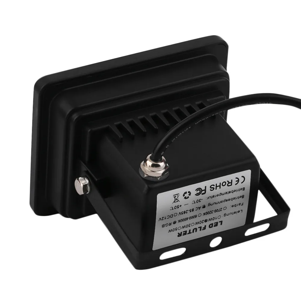 ICOCO 1 шт. открытый 10 Вт/20 Вт Светодиодный прожектор светильник RGB AC85-265V прожектор светильник Точечный светильник для сада уличный квадратный