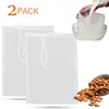 2 Pcs Of Nut Milk Bags For Straining Reusable Food Grade Nylon Nut Bag Soy Milk Juice Yogurt Coffee Filter Bags Brew Brewing ► Photo 1/6