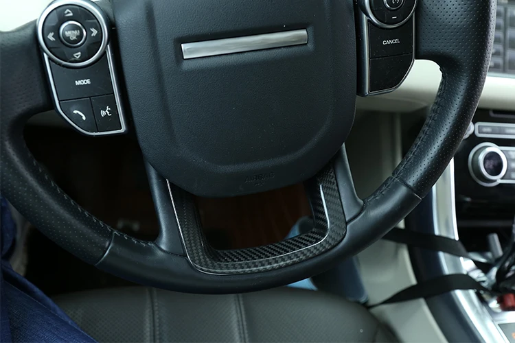 Отделка автомобильного рулевого колеса из настоящего углеродного волокна для Range Rover Sport- для RR Velar