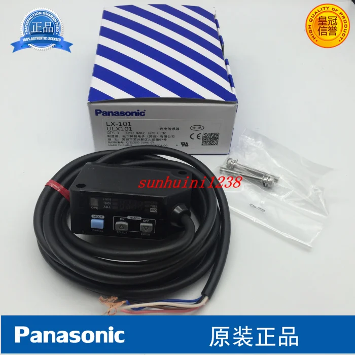 

LX-101 New Original Color Code Sensor Photoelectric Switch Sensor RGB Color Digital 3 LED Mark Sensor - NPN - 2m Cable